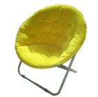 Padded Cushion Moon Saucer Leisure Steel Camping Chair